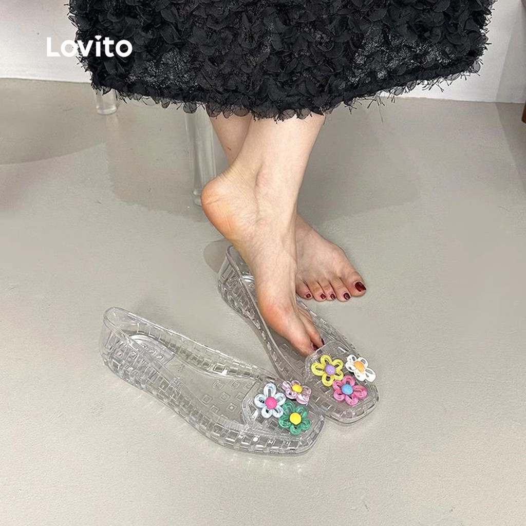 (Boho) Lovito รองเท sandal เปิดหน้าแบบ สำหรับผู้หญิง LFA97006