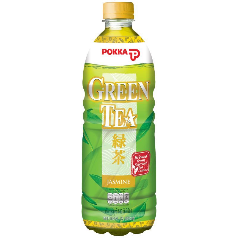 พอคคาชาเขียวเครื่องดื่มกลิ่นมะลิ 500มล. Pokka Jasmine Green Tea 500ml. [หมายเลขบาร์โค้ด 8888196173324 ]