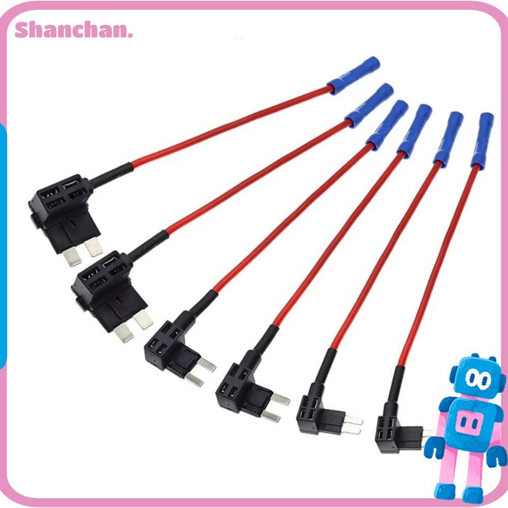 SHANCHAN Fuse Tap Adapter, Tap Mini Car Fuse Holder Tap, 12V/24V Add-a-Fuse