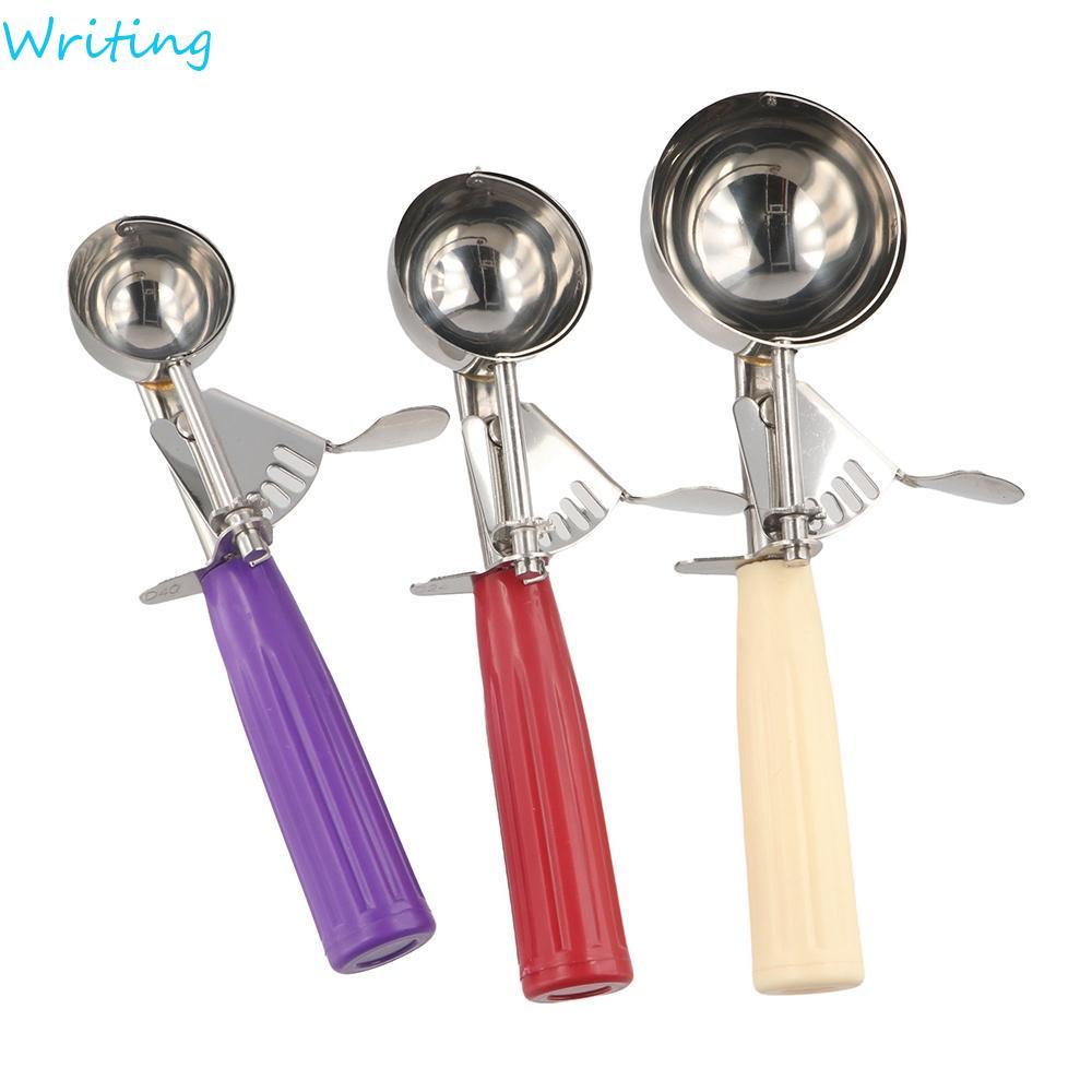 WRITING ที่ตักไอศกรีมสแตนเลส 9 ขนาดคุกกี้แป้งผลไม้ Mash