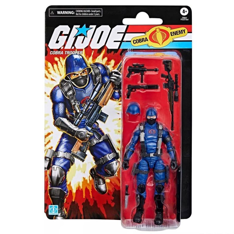 ฮาสโบร กองกําลังพิเศษ GI การ์ดติดผนังย้อนยุค Joe Snake Soldier Cobra 20 ซม
