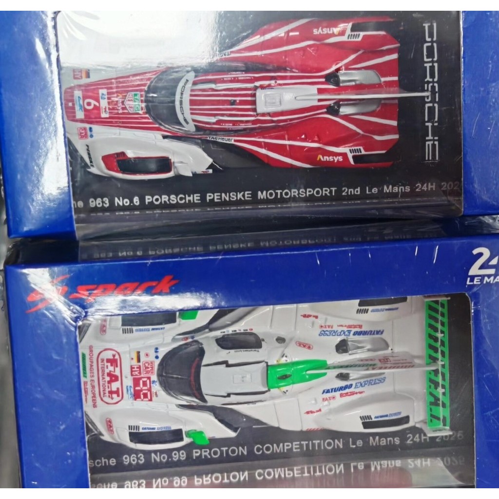 [คลังสินค้าพร้อม] Spark 1: 64 porsche 963 โมเดลรถแข่ง porsche ราคาหน่วย