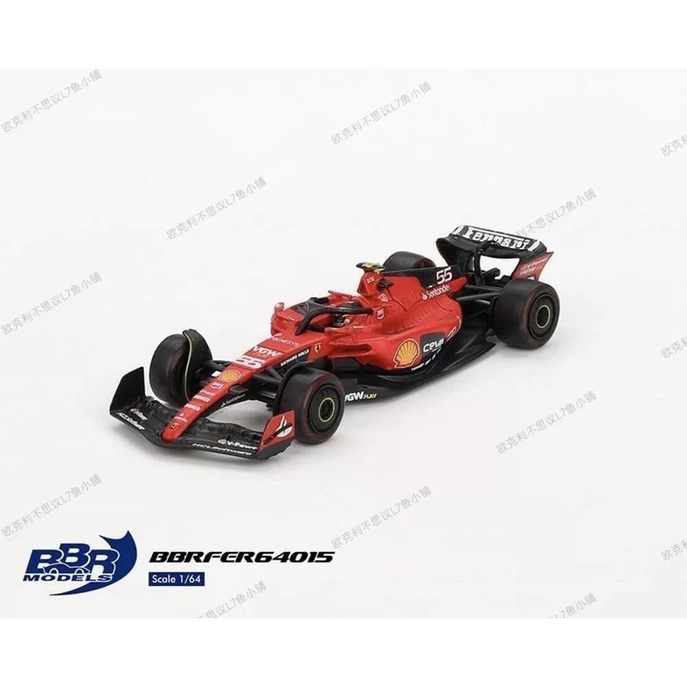 [คลังสินค้าพร้อม] F1 Racing Car Model 1: 64 BBR Ferrari SF-23 Seines Barling Station Car Model 2023 