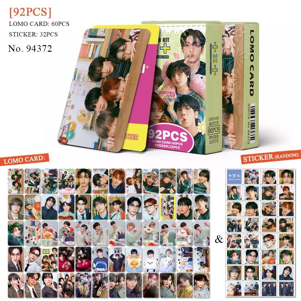 การ์ดขนาดเล็ก 92 ชิ้น การ์ดอวยพร Star T xt 2025DEC การ์ด LOMO ของ KPOP Star