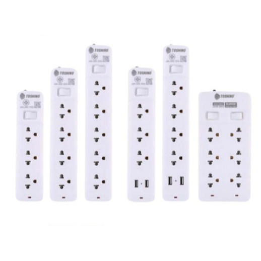 TOSHINO SO SERIES SO-33 SO-32 SO-55 SO-43 SO-45 หลายตัวเลือก รางปลั๊กไฟ 3-5 ช่อง 2 USB สายยาว 3-5 เม