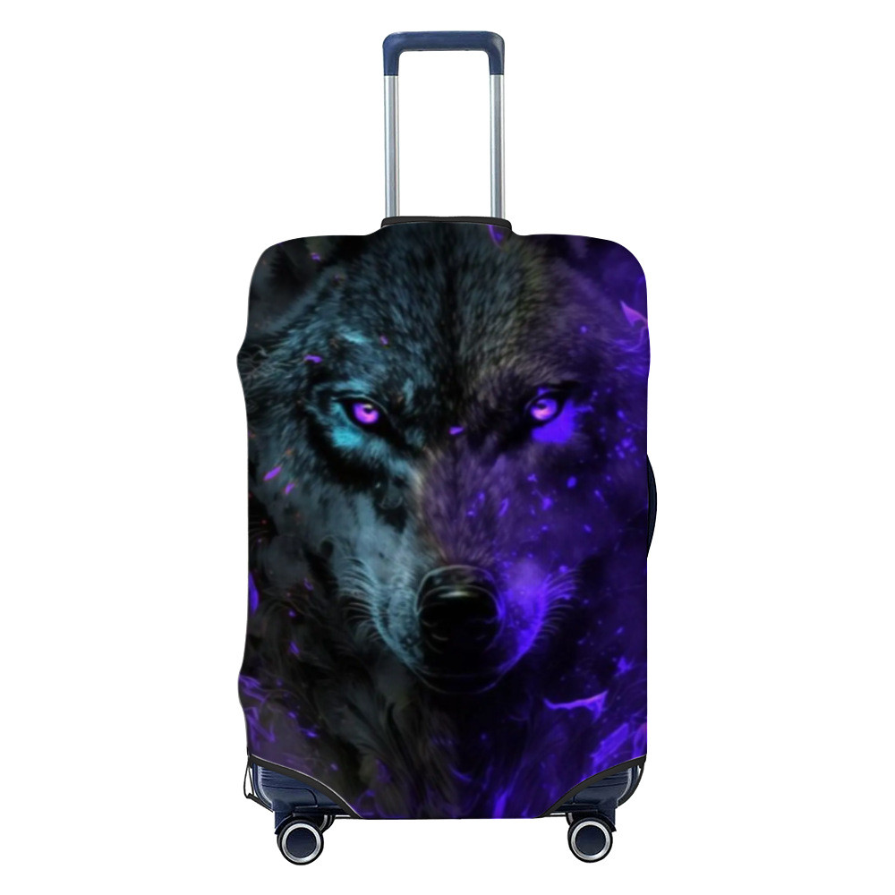 Popular~Protective luggage cover, printed travel luggage cover, thickened elastic luggage cover, tro