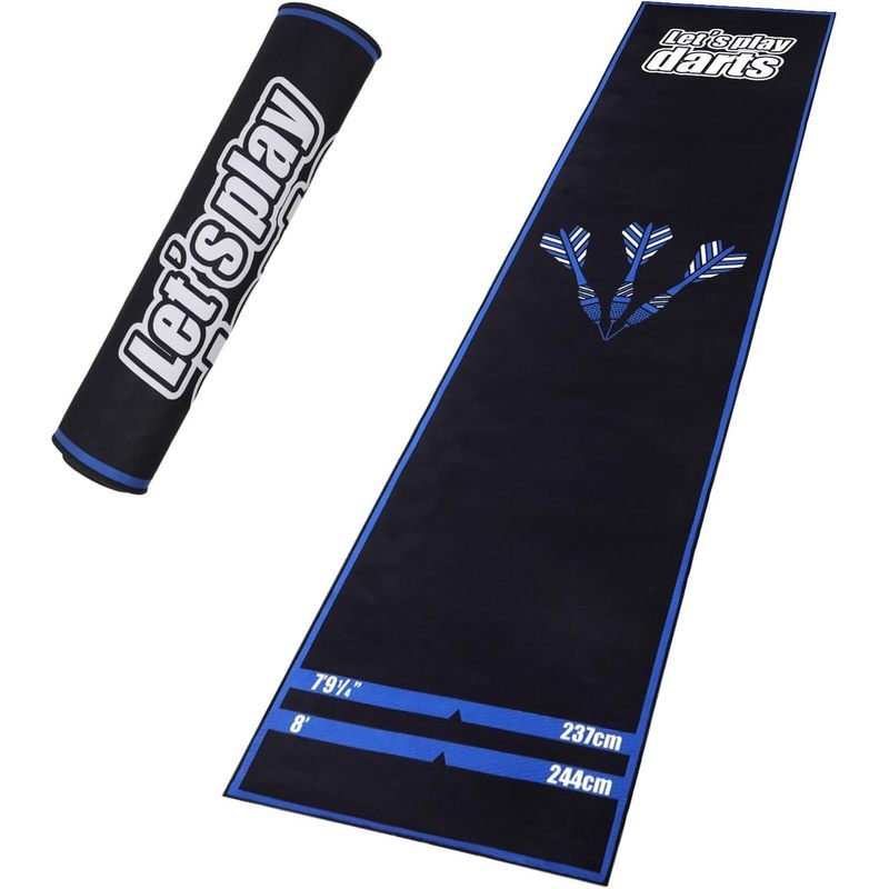 Professional Darts Mat With Oche Line System & Amp; Throw Lines – Premium Dart Mat For Floor Steelda