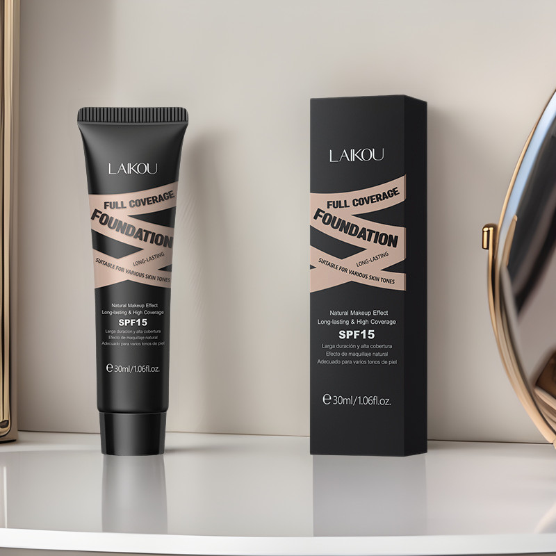 Lycome Liquid Foundation 0g (กล่องสี) Cover Blemish Color Cosmetics Porcelain White Liquid Foundatio