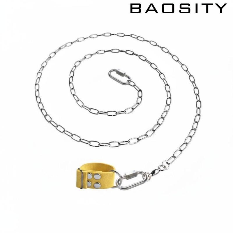 สแตนเลส Tether Roll Leash Strap ที่เชื่อถือได้กลางแจ้งสัตว์ Tether Chain สําหรับจับนกที่ปลอดภัยสําหร