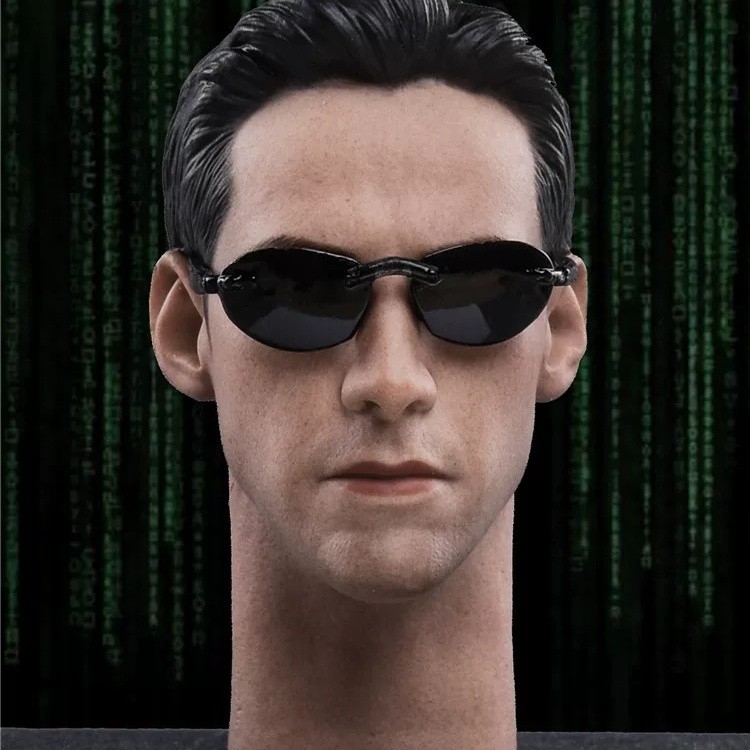 JXTOYS 1/6 Soldier JX033 Hacking Empire Hacking Empire Neo Neo Keanulivis Head Sculpture