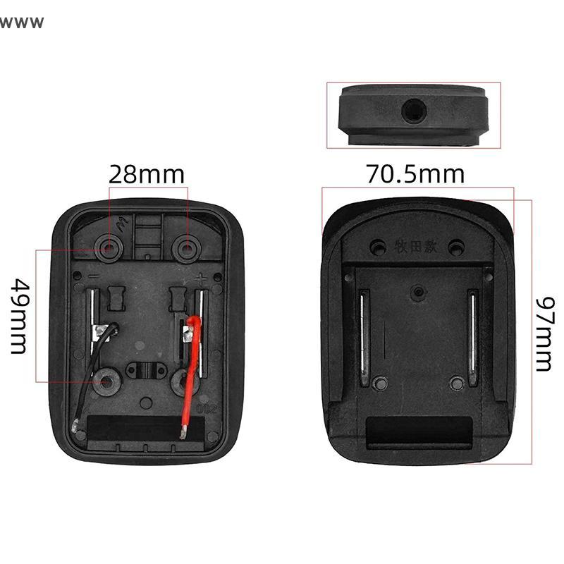 ขั้วต่อแบตเตอรี่สำหรับตัวยึด18V 21V พร้อมสายเชื่อมต่อเครื่องมือไฟฟ้าอะแดปเตอร์ฐานอะแดปเตอร์ DIY