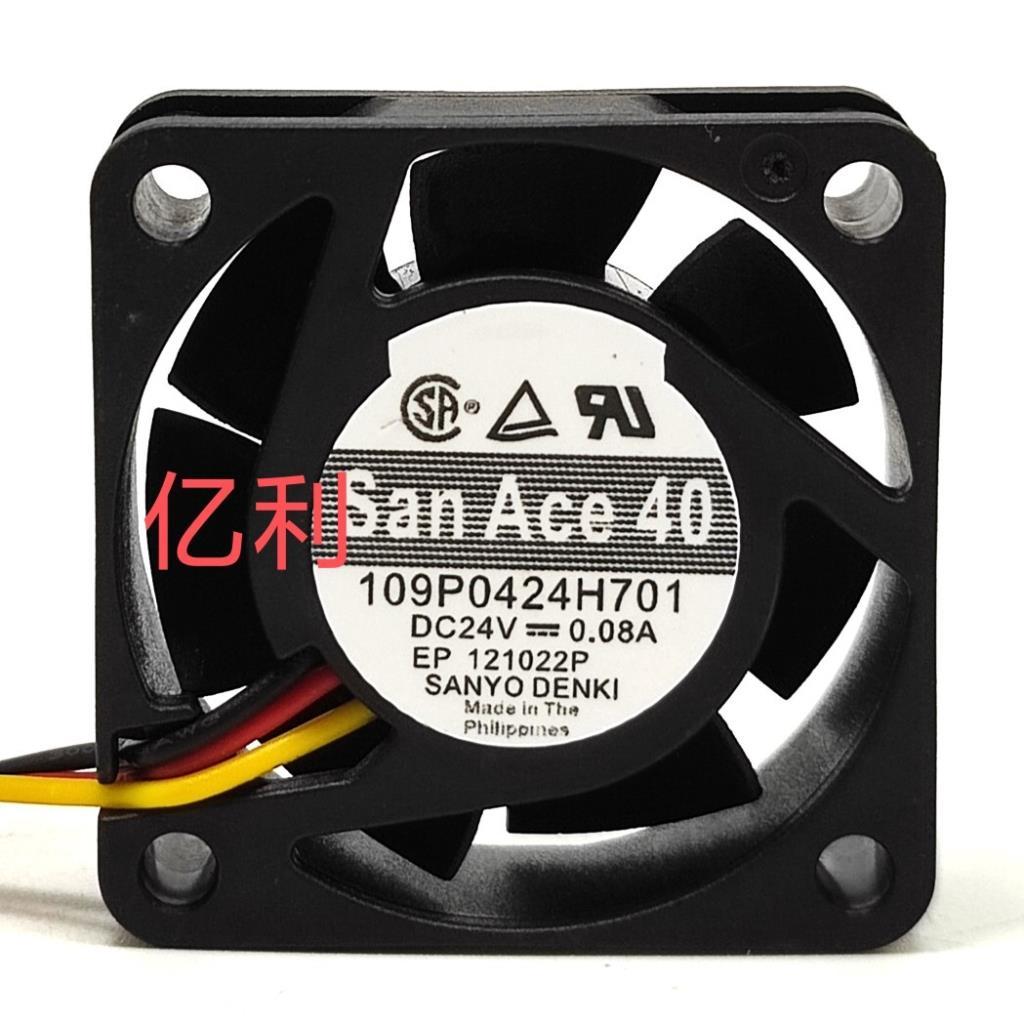 Sanyo 109P0424H701 24V 0.08 A 4CM 4015 พัดลมระบายความร้อน