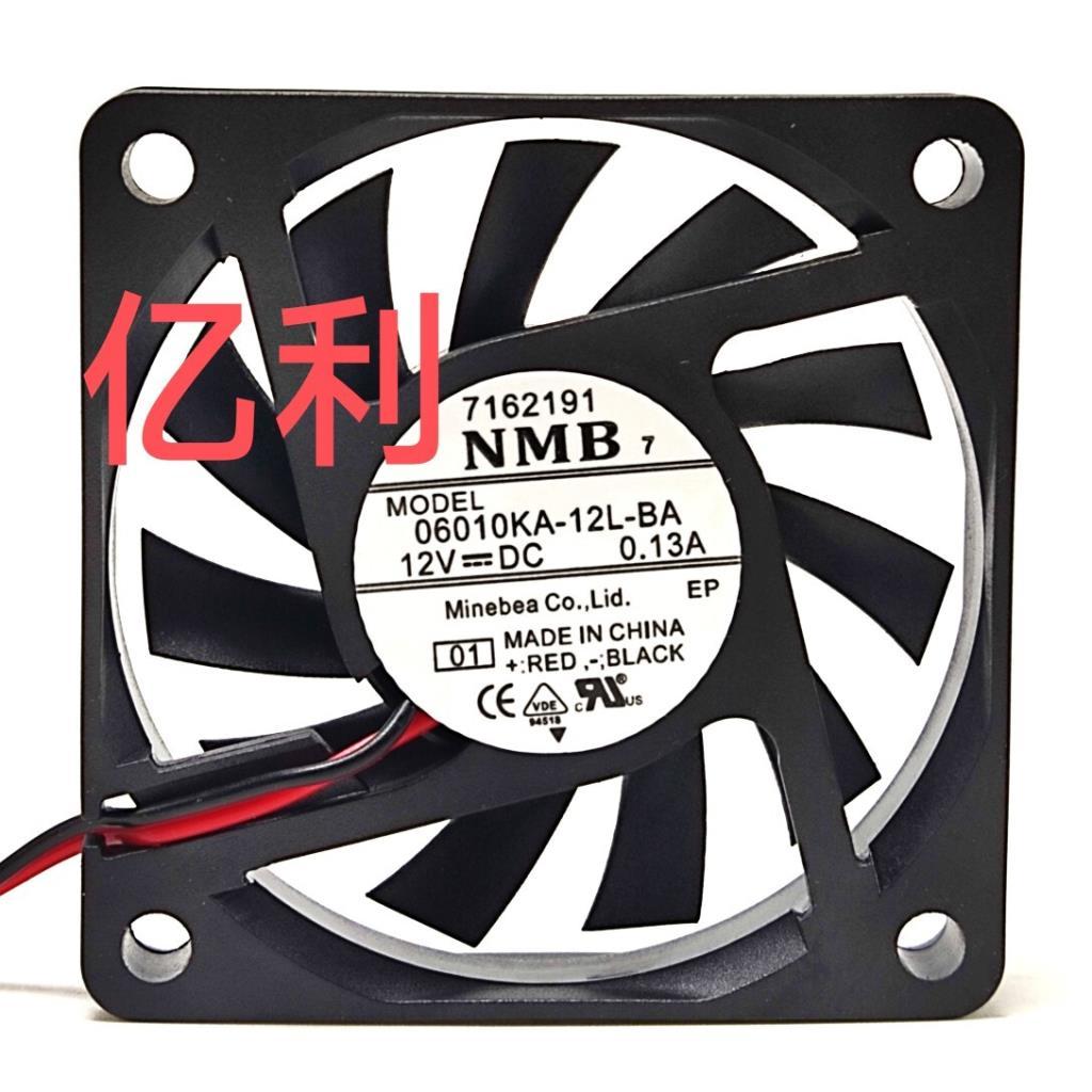 NMB 06010KA-12L-BA 12V 0.13 6CM 6010 พัดลมระบายความร้อนแชสซีเงียบ
