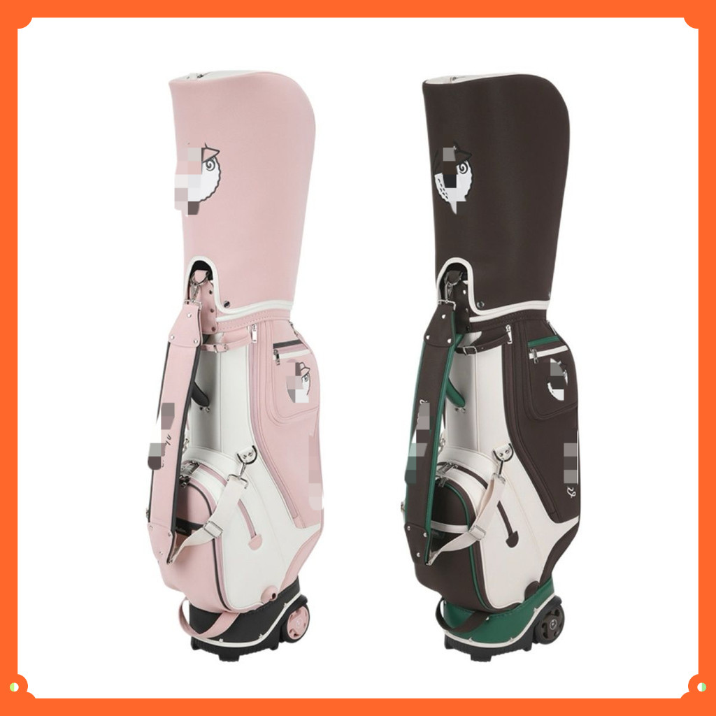 ถุงกอล์ฟ ผู้หญิง ถุงกอล์ฟ กระเป๋ากอล์ฟมาตรฐาน Golf Bag กระเป๋าใส่ไม้กอล์ฟมีล้อใหม่ กันน้ำ เบาพกพา ใส่ไม้กอล์ฟได้เยอะ มีสีน้ำตาลเข้มและสีชมพู ใช้ได้ทั้งชายหญิง