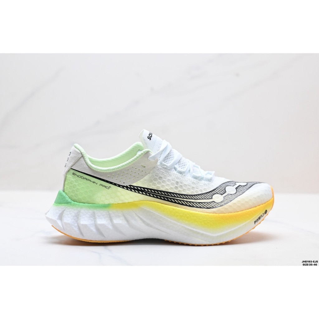SAUCONY ENDORPHIN PRO4 Series ผู้ชายผู้หญิงรองเท้ากันกระแทกต่ํา