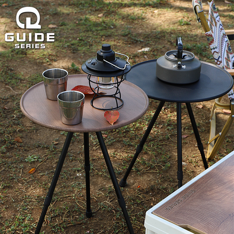 Yamano Blin GuideSeries Outdoor Camping Camping Picnic Table Lifting Height Tea Table Round Table Mo