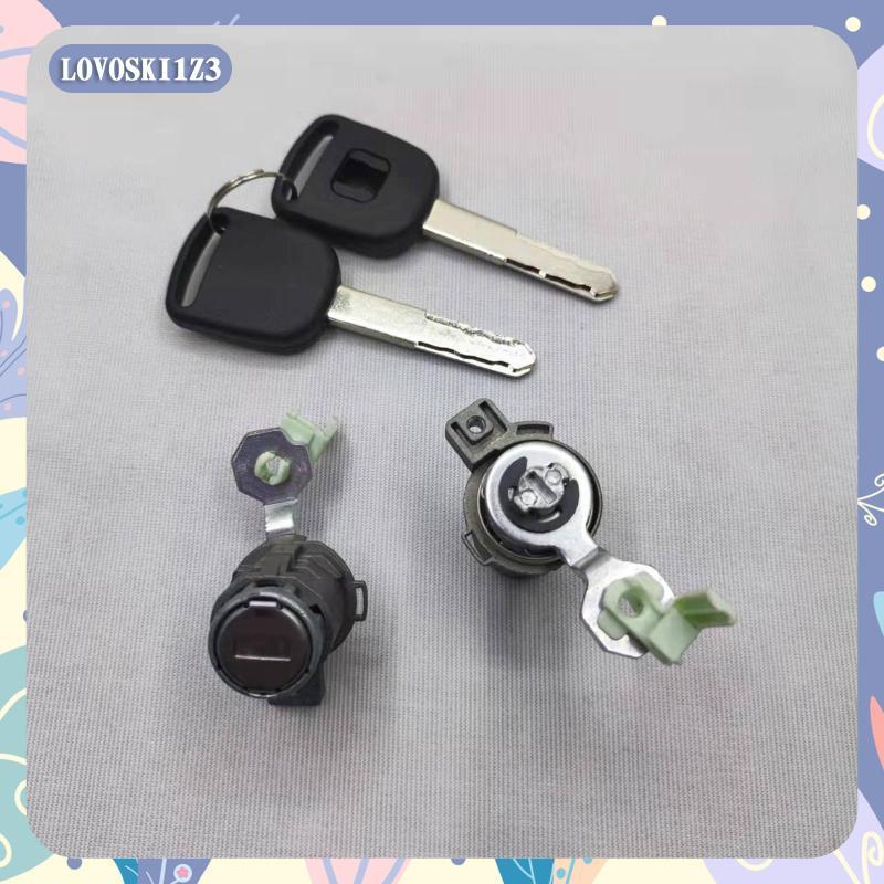 [lovoski1z3] กระบอกล็อคประตู 72185-S9A-013 พร้อม 2 ปุ่ม Fit สําหรับ Honda Civic
