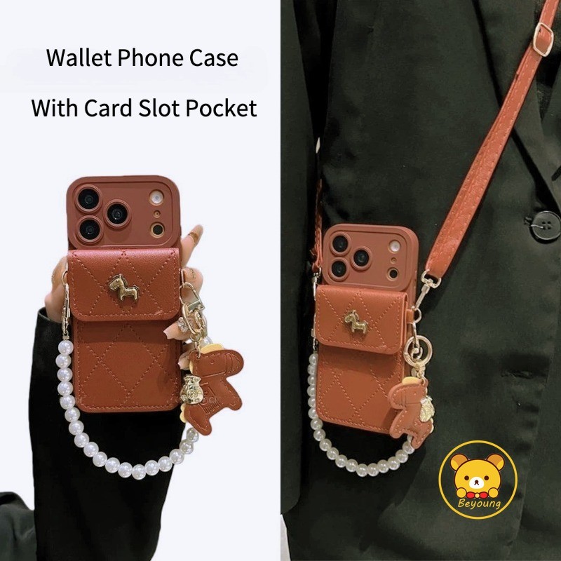 กระเป๋าสตางค์ตุ๊กตาน่ารักเคสโทรศัพท์พร้อมช่องใส่การ์ดสําหรับOPPO A40 A38 A37 A36 A35 A31 A18 A17 A17