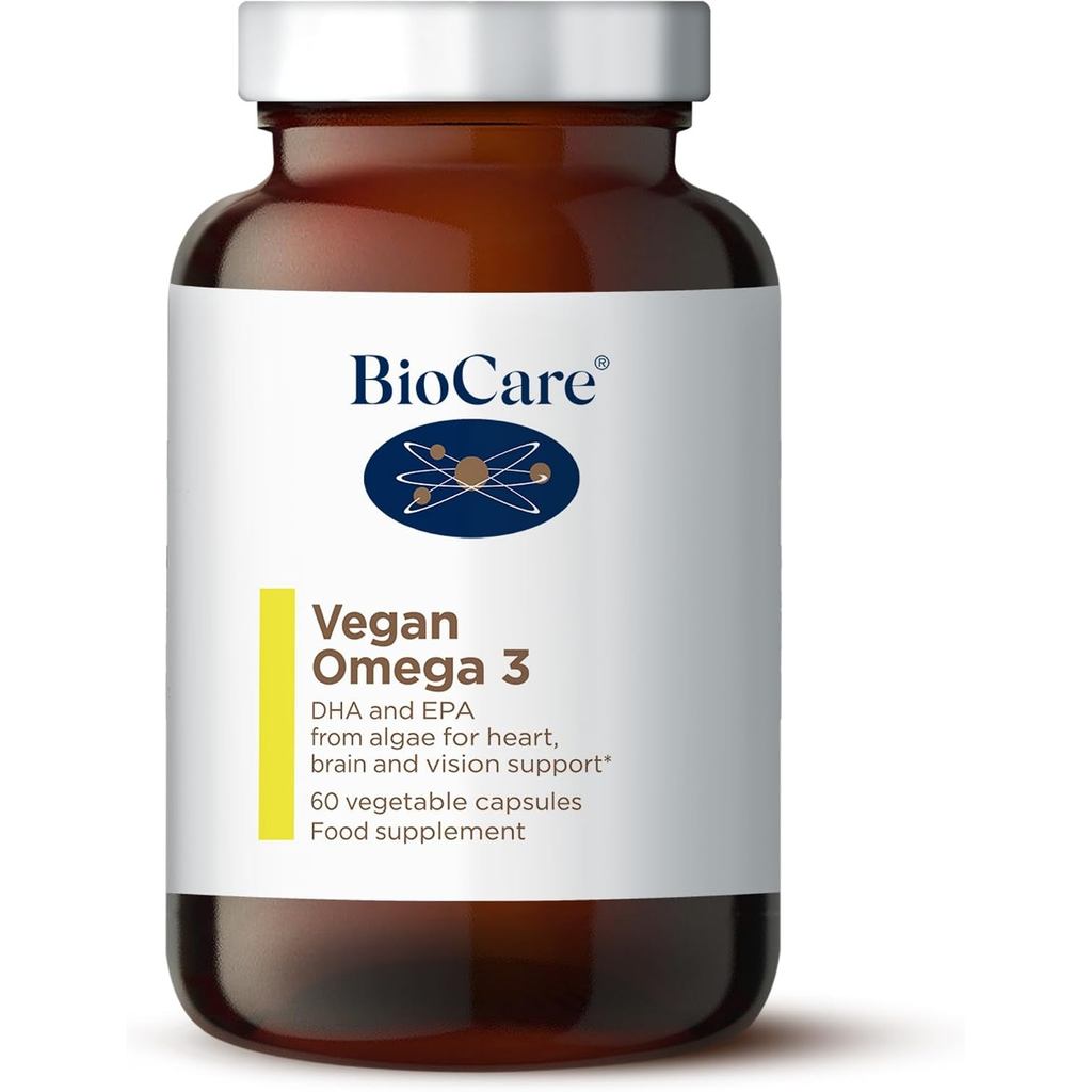 BioCare Vegan Omega 3 (Algae DHA และ EPA) 60 แคปซูล