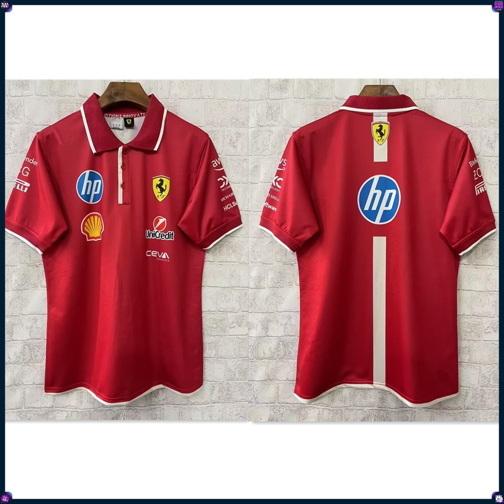 Scuderia Ferrari 2025-26 f1 Team Polo เสื้อยืด Scuderia Ferrari Team Softshell Jacket ชุดกีฬาลําลอง