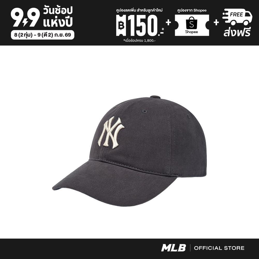 MLB หมวกแก๊ป ยูนิเซ็กส์ Peach Twill Structured Ball Cap รุ่น 3ACPB135N 50CGS สีเทาชาร์โคล