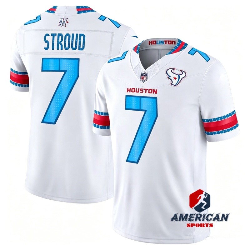 Mens Houston Texans CJ Stroud White 2026 Stitching Limited เสื้อฟุตบอลอเมริกัน