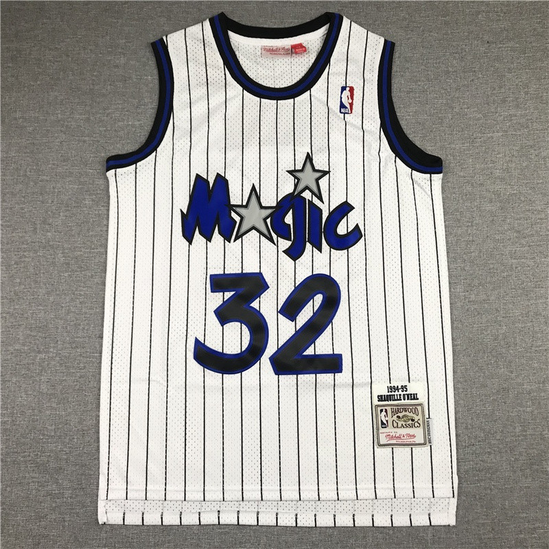 IDAWN7 [4 สไตล์] NBA Orlando Magic No. 1 jersey 32 White retro basketball Oneal