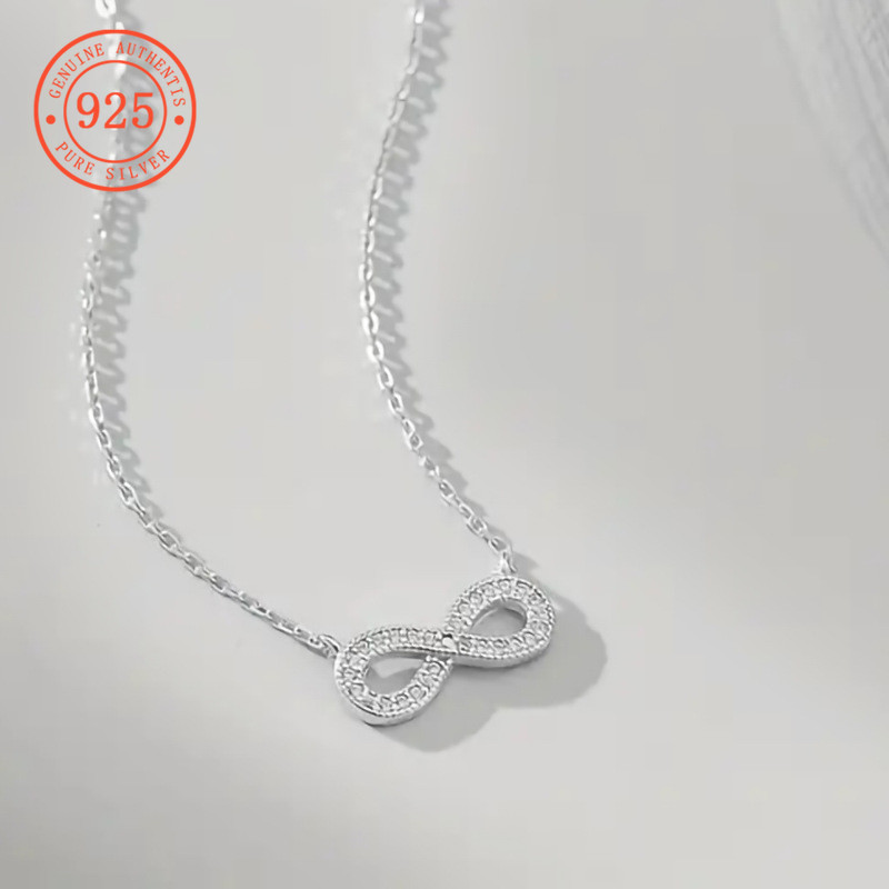 SHEFULI 925 เงินอารมณ์อเนกประสงค์ Full Diamond Usmobi แหวนสร้อยคอ CSX1946