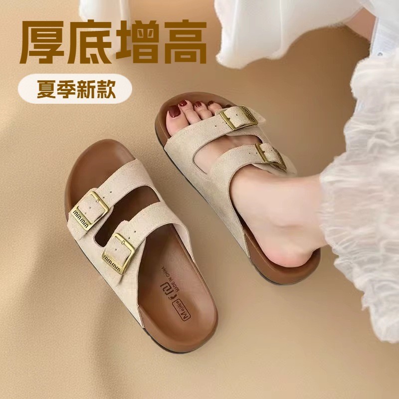 แฟชั่นหนาSoled Casual Womens Outer Wear Boken Sandals