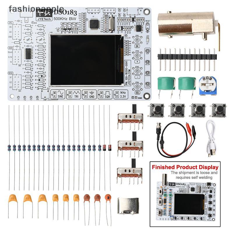 Form & Art DSO183 DC 5V DIY Digital Oscilloscope Kit 0-500kHz Oscilloscope อิเล็กทรอนิกส์ชุดบัดกรีอิ