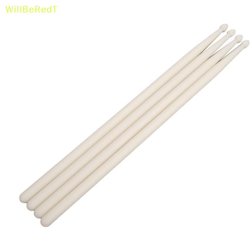 [WillBeRedT] 1 คู่ 5A Luminous Drum Sticks Drum Set Fluorescent Drumsticks Glow in The Dark [ใหม่]