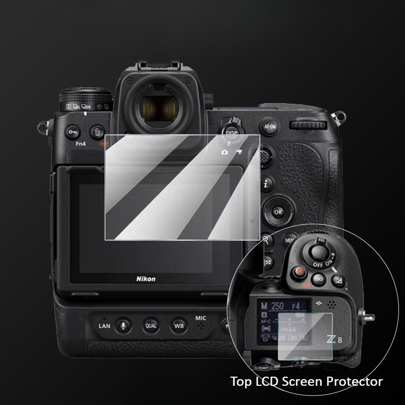 1 ชุดกระจกนิรภัย HD สําหรับ Nikon Z9 Z8 Z7 Z6 III II หลักด้านบนหน้าจอ LCD สําหรับ Nikon Z 8 Z7II Z6I