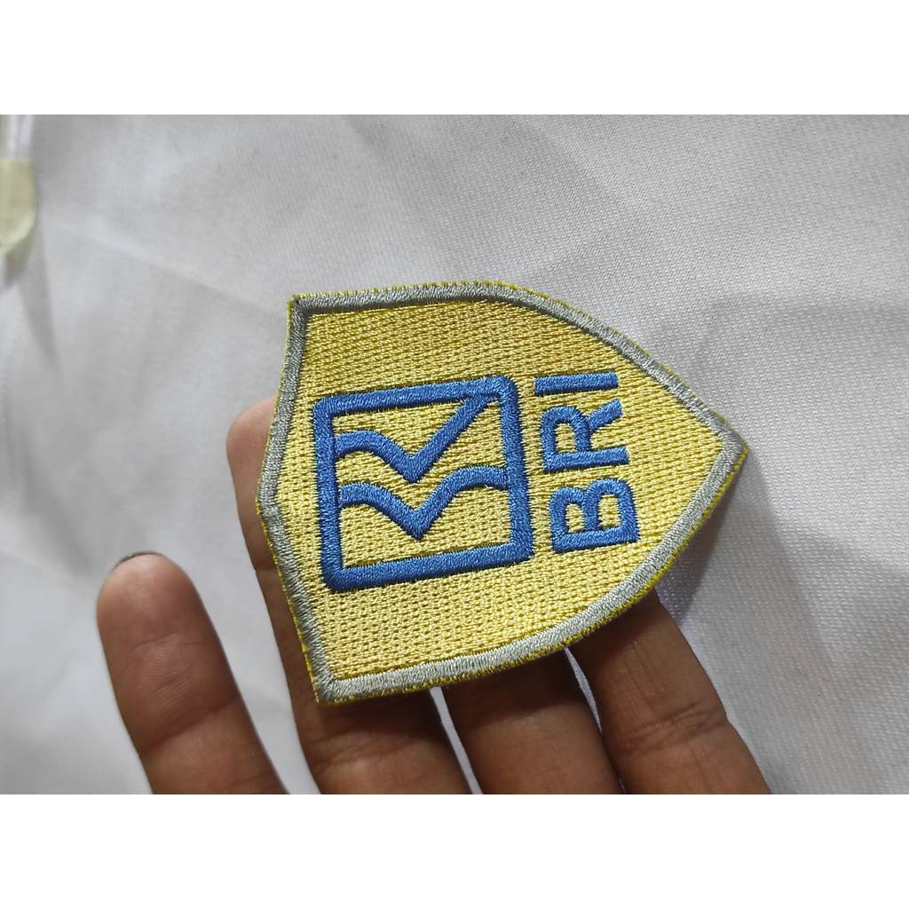 BRI Satpal เย็บปักถักร้อย Bet 7x6 ซม. พรีเมี่ยมคอมพิวเตอร์เย็บปักถักร้อย Patch klt เย็บปักถักร้อย