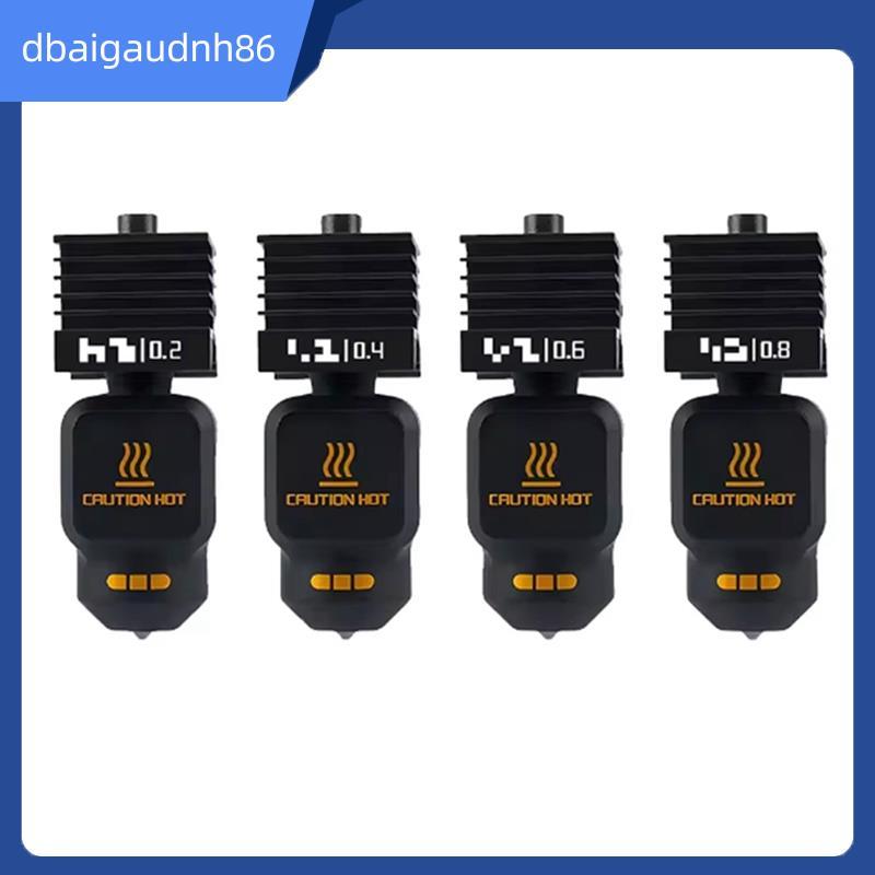 READY STOCK ชุดหัวฉีดเหล็กแข็ง (0.2/0.4/0.6/0.8 มม.) สําหรับ Lab X2D 4 ชุดมาตรฐาน Hotend 3D ชิ้นส่วน