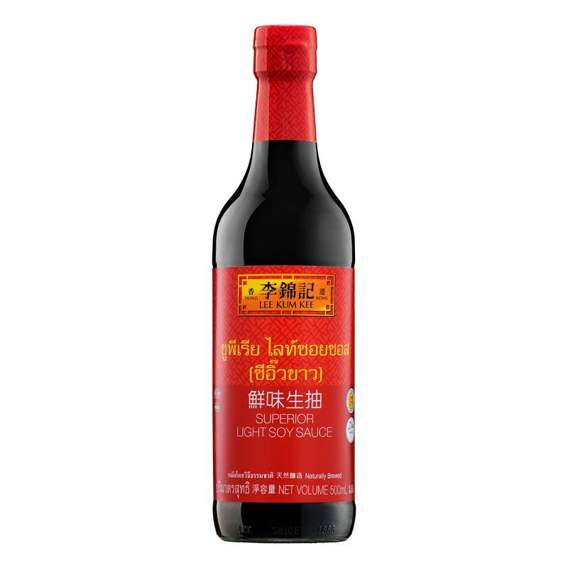 ลีกุมกี่ซีอิ้วขาวซูพีเรียไลท์ซอยซอส 500มล. Lee Kum Kee Superior Loght Soy Sauce 500ml.