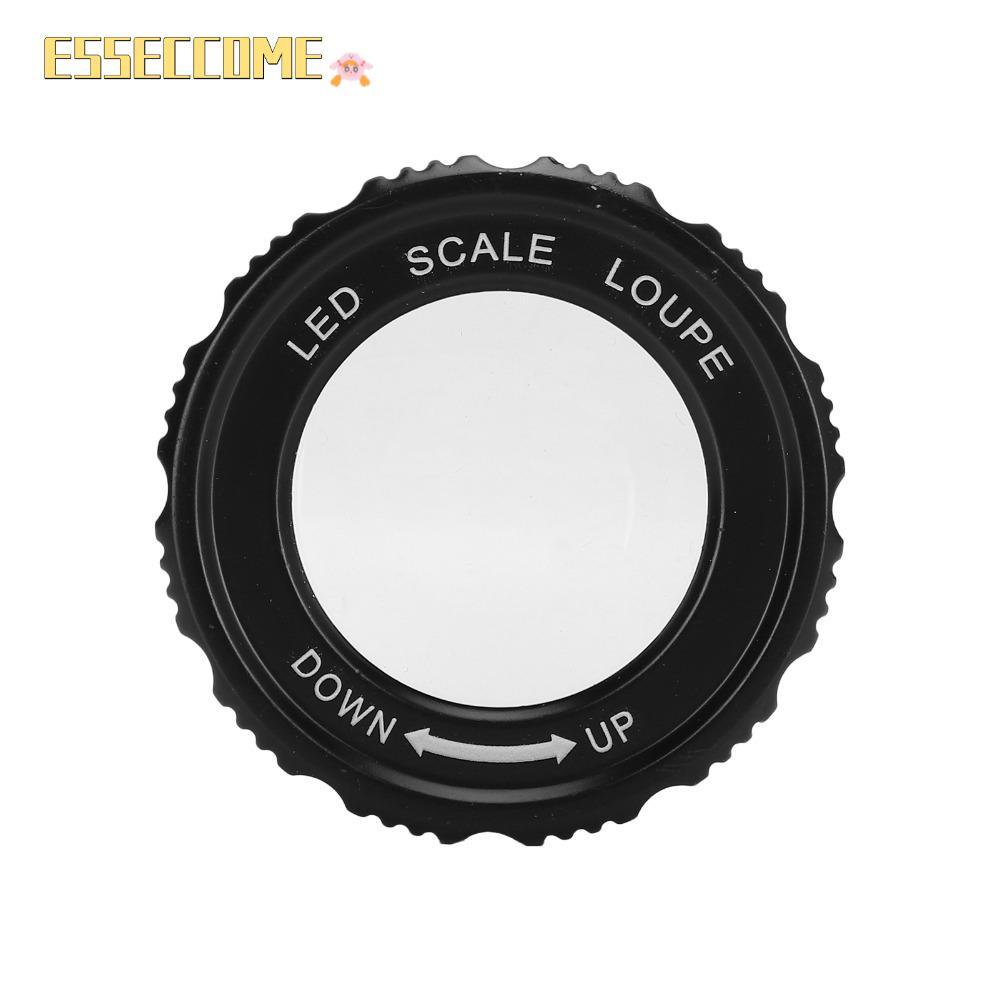 ESSECCOME Optics Loupes, แว่นขยายไฟ LED 30X, เครื่องประดับแว่นขยายแบบพกพา