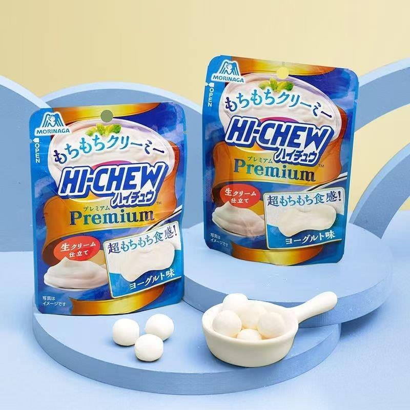 นําเข้า Morinaga HI-CHEW HI-CHEW รสโยเกิร์ต Inflatable Gummy Gummy ขนมเด็ก 0910