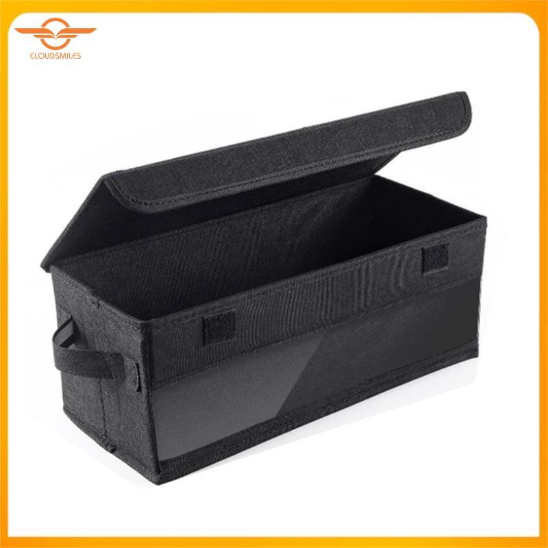 [CloudsMiles.th] CD Case Holder CD Case Holder with Handles Lid and Clear Window Stackable CD Organi