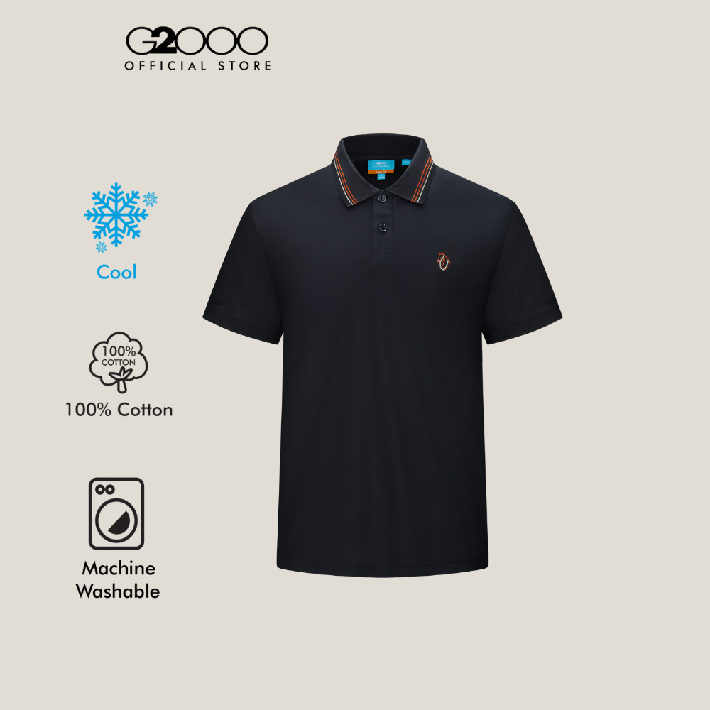 G2000 เสื้อโปโลสำหรับผู้ชาย Smart Fit รุ่น 5914003278 สีน้ำเงินเข้ม