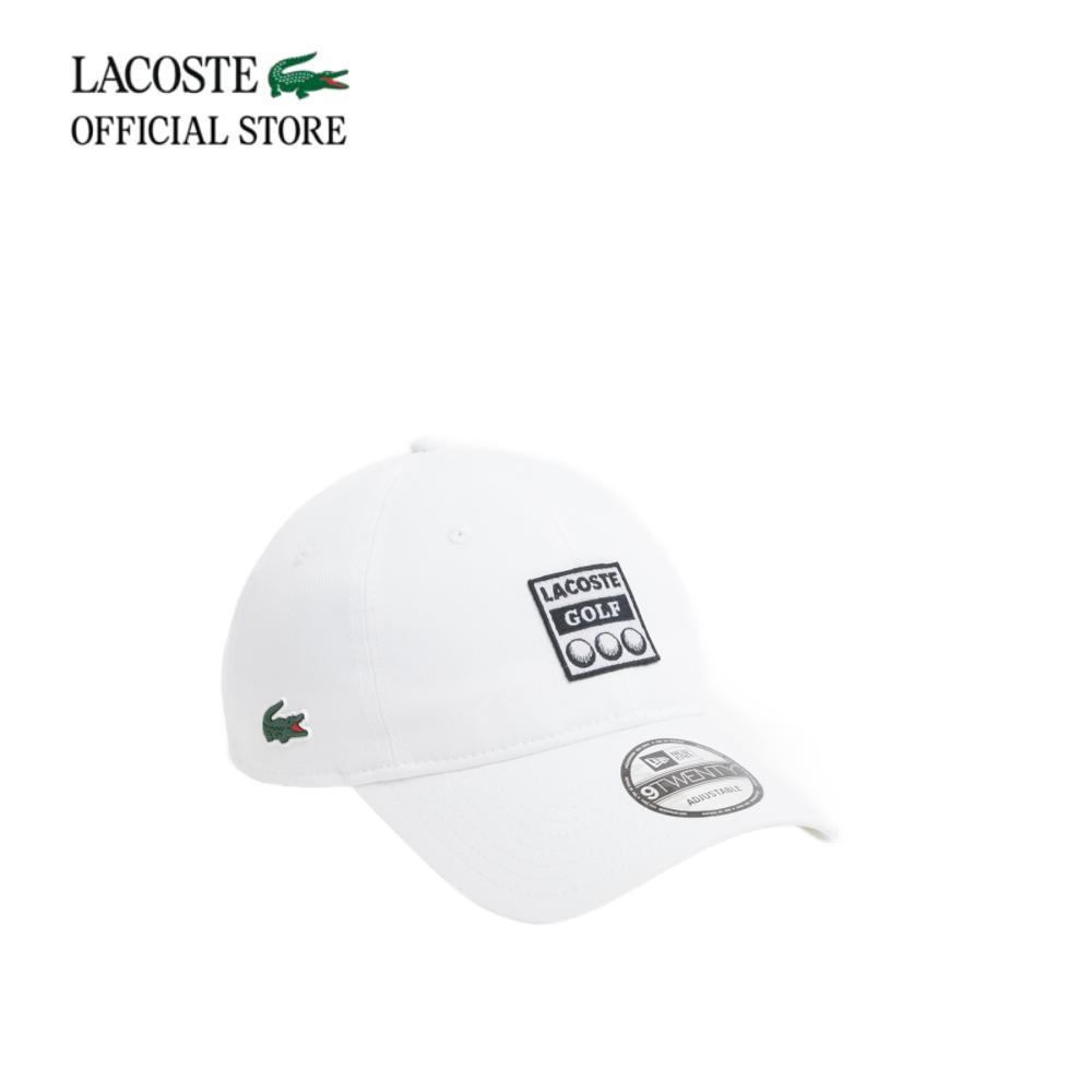 LACOSTE หมวกผู้ใหญ่ LACOSTE X NEW ERA CAP รุ่น RK7302 - WHITE