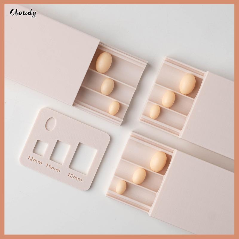 [Cloudy] 3D Egg Shaped Clay Mold Round Ball Forming Roller Polymer Clay Molding Handmade Craft Suppl