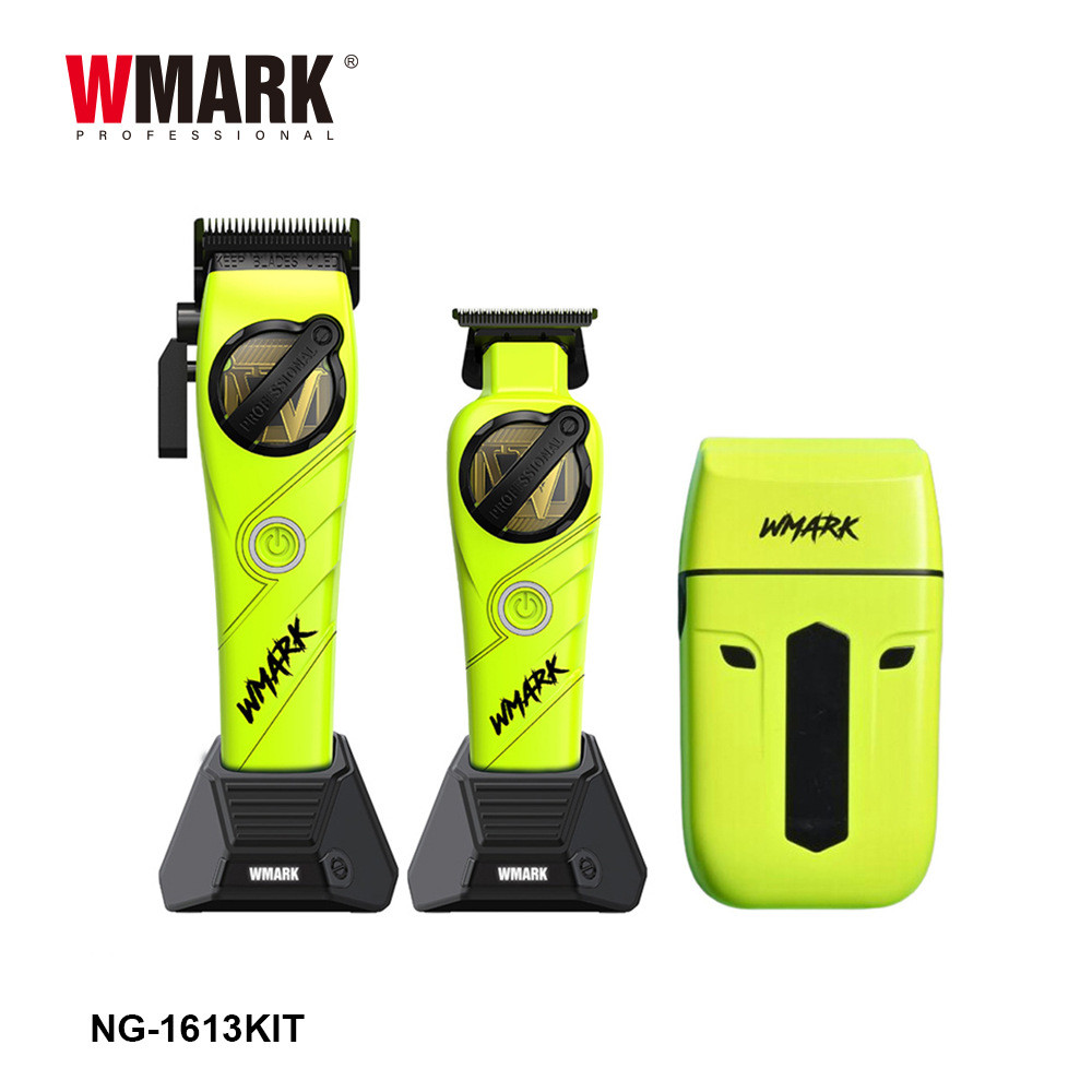 ชุดเครื่องมือตัดผม WMARK Professional Complete - Combining Clippers, กรรไกรแกะสลัก, มีดโกนโกนหนวดและ