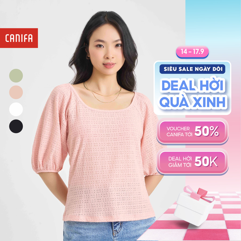 CANIFA 6TO24S001 เสื้อเชิ้ตผู้หญิง