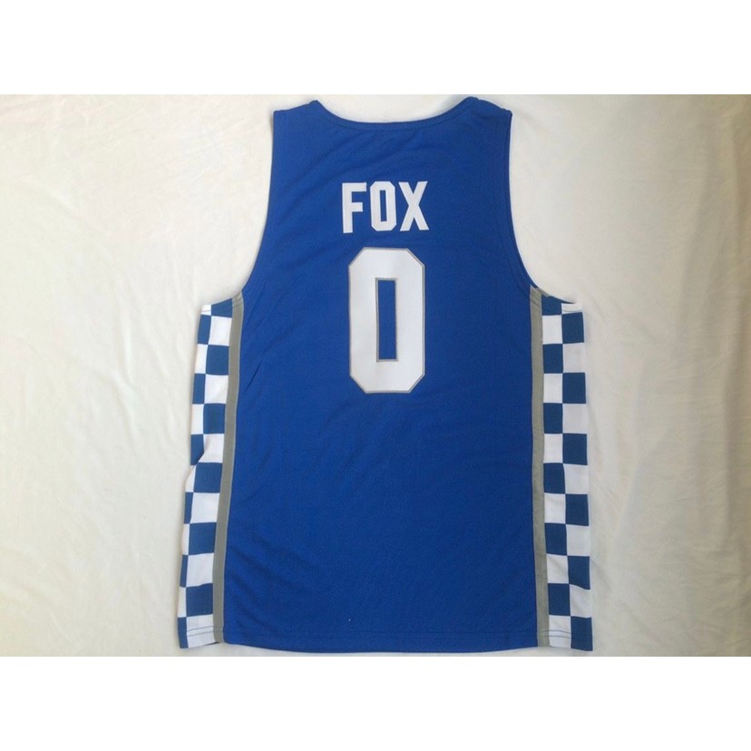 เสื้อบอลทีม Dalong Fox สีฟ้าน้ำเงินหมายเลข 0 สำหรับการเล่นบาสเก็ตบอล