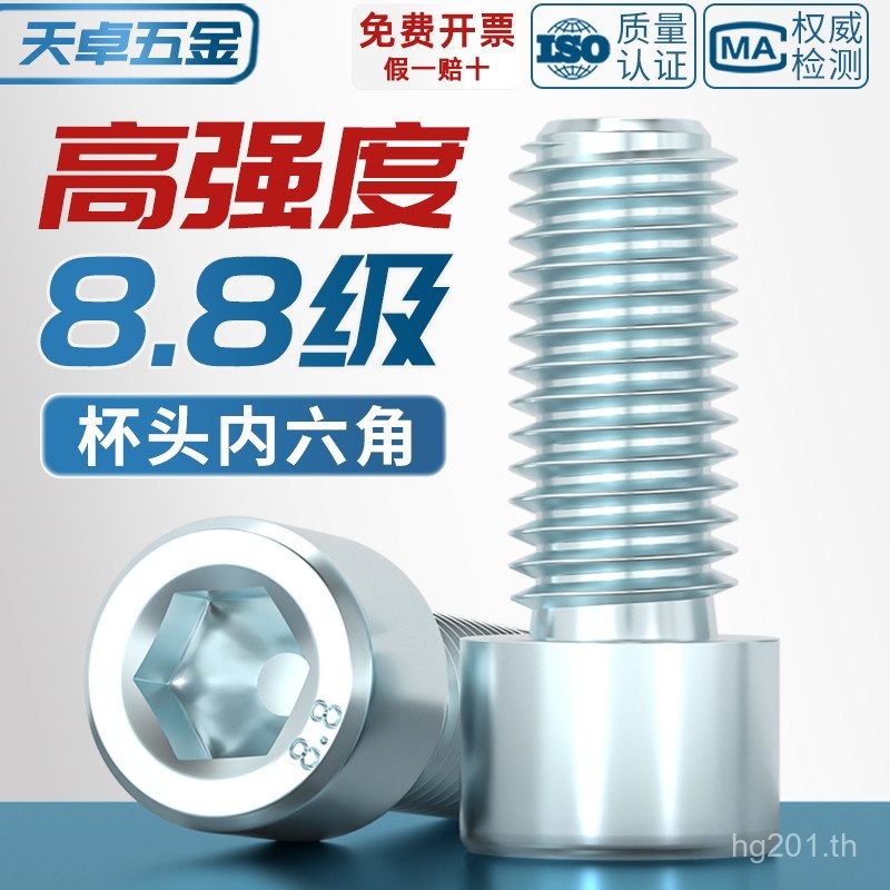 Bolt 16/มาตรฐานแห่งชาติ 8.825 มม. * 20 ซ็อกเก็ตหกเหลี่ยม/สกรู M3M4M5M6M8M10M12-M24 สังกะสี YX4R