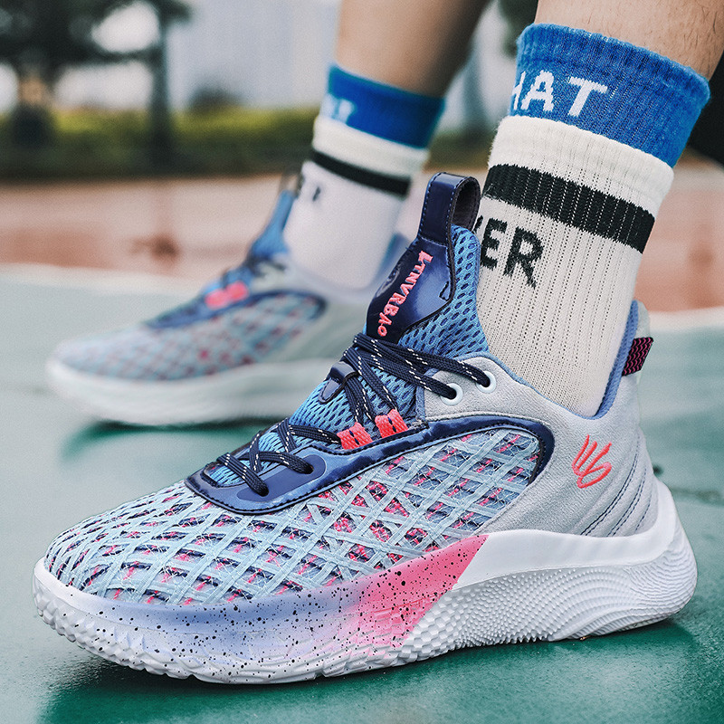 Curry 9th Generationรองเท้าบาสเก็ตบอลฤดูร้อนBreathable Sesame Street Joint Curry9 All-StarปฏิบัติCom