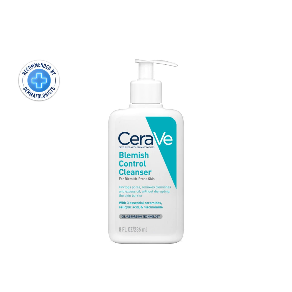 เซราวี CERAVE BLEMISH CONTROL CLEANSER เบลมมิช คอนโทรล คลีนเซอร์ เจลทำความสะอาดผิวหน้า สูตรสำหรับผิวเป็นสิวง่าย 236 มล. thumbnail 3