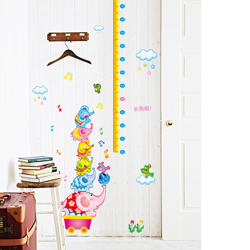 SF046cabbage High贴 เด็กบ้านและสวนหลายชุดผ้าม่านผ้าม่านผ้าม่านตกแต่งบ้าน SF046 Flying Elephant สติกเก