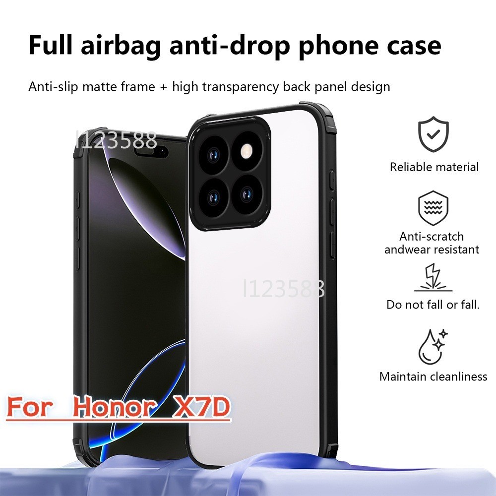 สําหรับ Honor 400 สมาร์ท X7d 4G 5G HonorX7D X 7D Honor400 400Smart 5G 2025 โปร่งใส TPU กันชนอะคริลิค