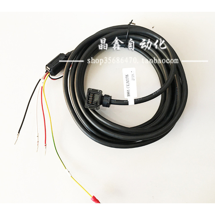 สายไฟเซอร์โว R88A-CA1A003S R88A-CA1A005S R88A-CA1A010S พร้อมแหวนแม่เหล็ก